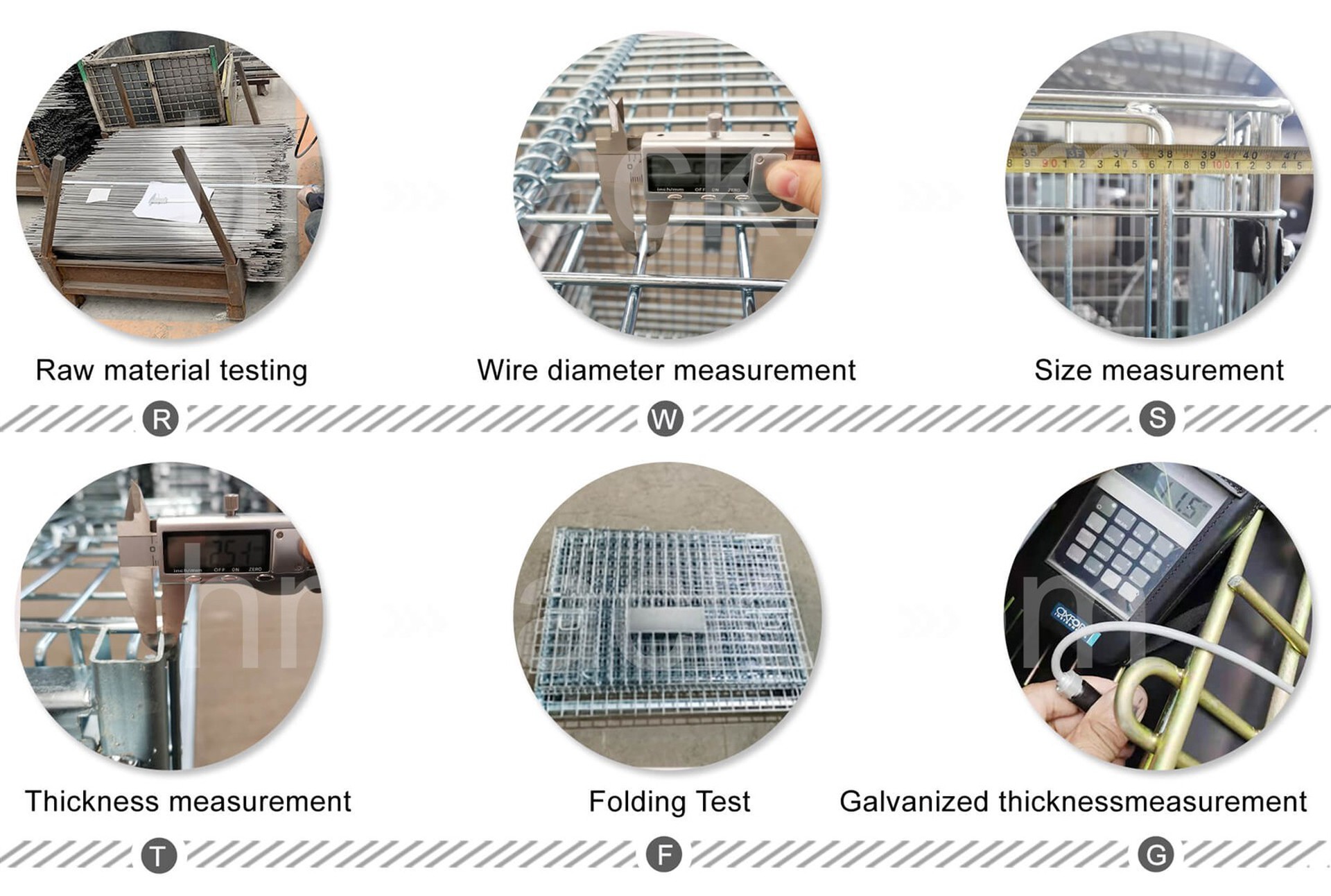 Industrial Wire Containers Quality Inspection Industrial Wire Containers Quality Inspection