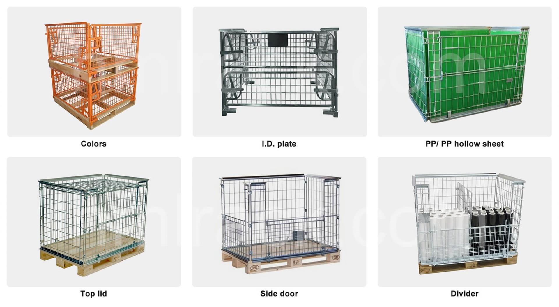 stacking warehouse cage pallet Customization Options stacking warehouse cage pallet Customization Options